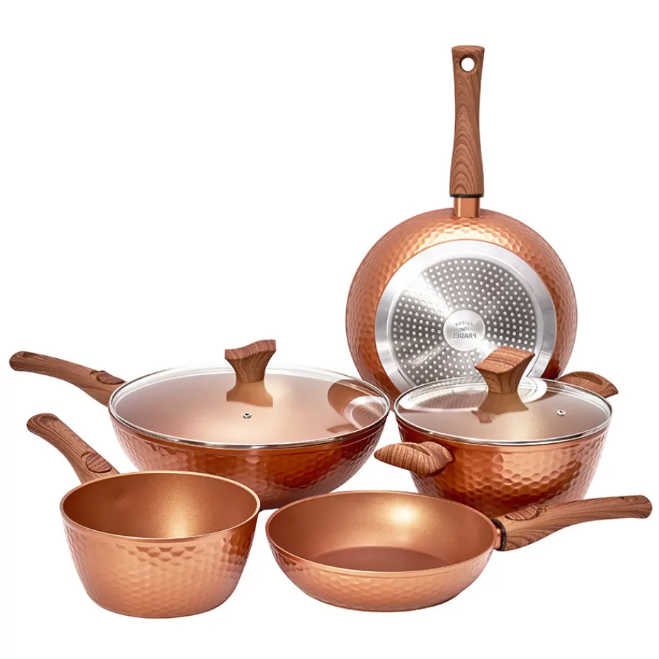 Online Pradel France Batterie 7 pièces "Martelé"