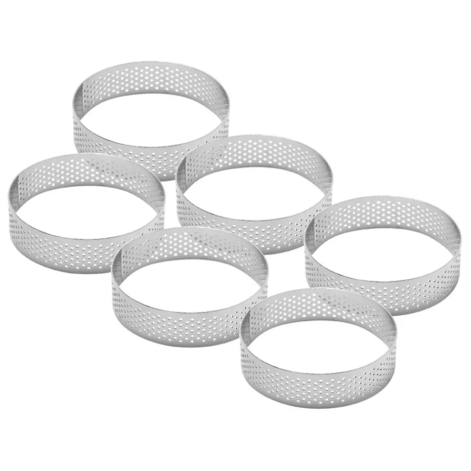 Cheap Pradel France 6 cercles à tartes perforés