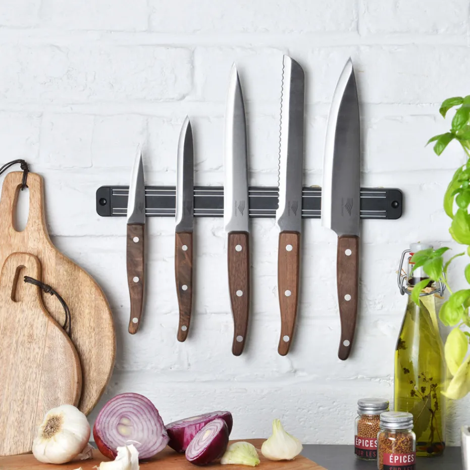 Store Pradel France Couteau chef bois de noyer