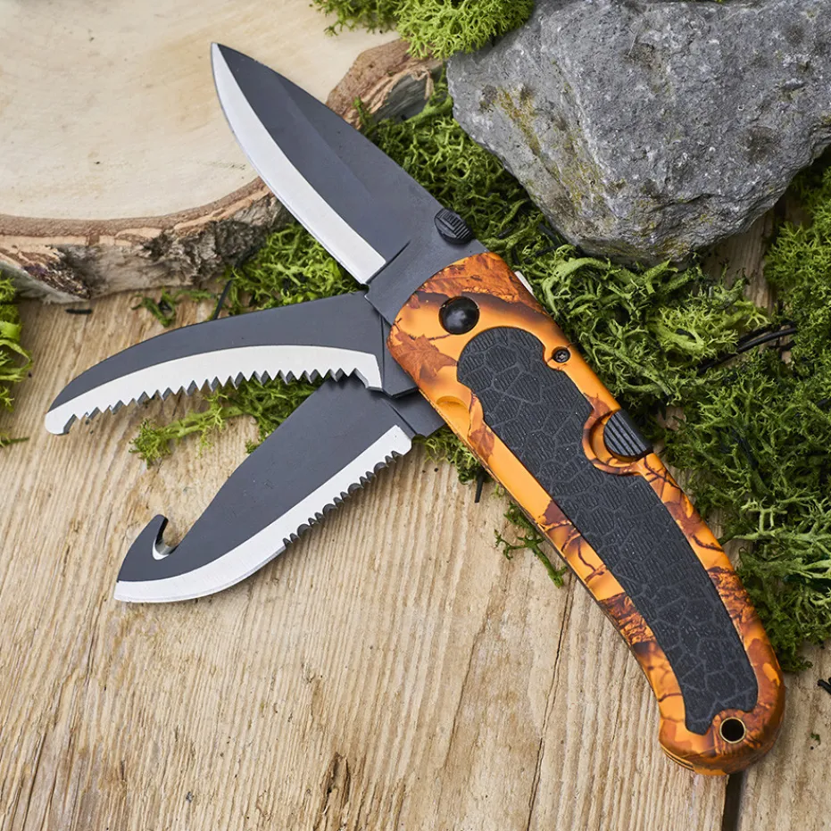 Outlet Pradel France Couteau pliant 3 lames avec étui