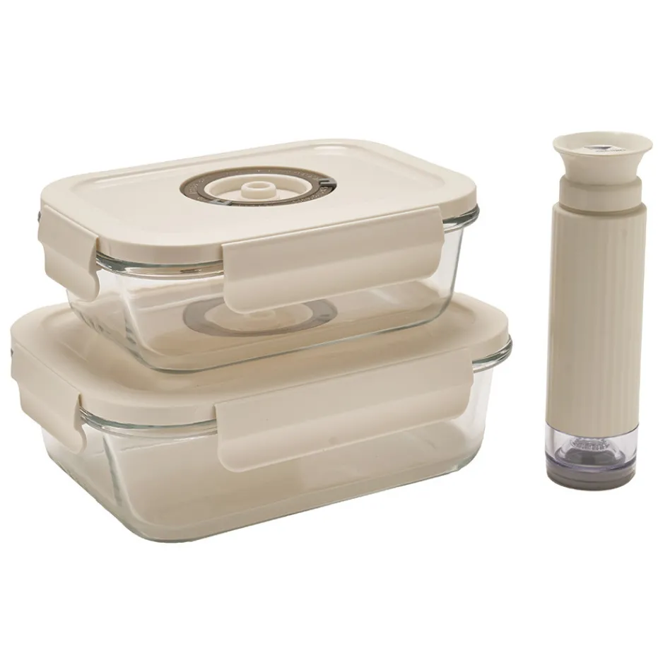 Cheap Pradel France Lot de 2 boîtes de conservation vide d'air avec pompe