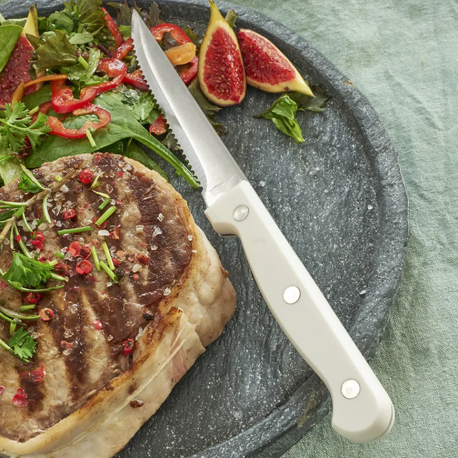 Clearance Pradel France Lot de 6 couteaux à steak - blanc