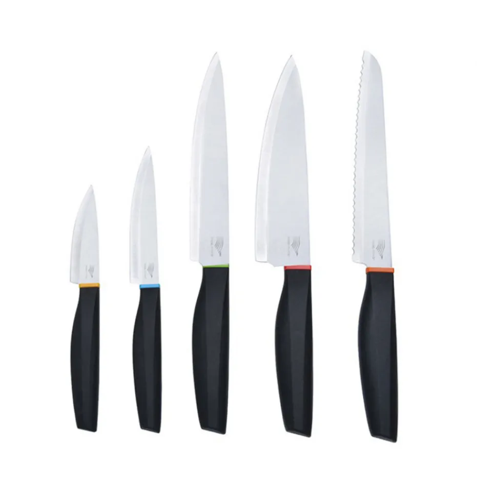 Clearance Pradel France Lot de 5 couteaux bague couleur