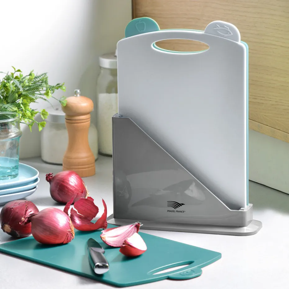 Clearance Pradel France Lot de 3 planches à découper avec support