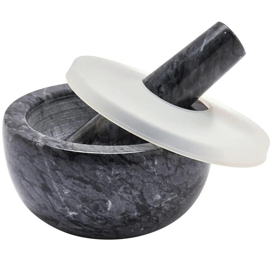 New Pradel France Mortier et pilon en marbre avec couvercle