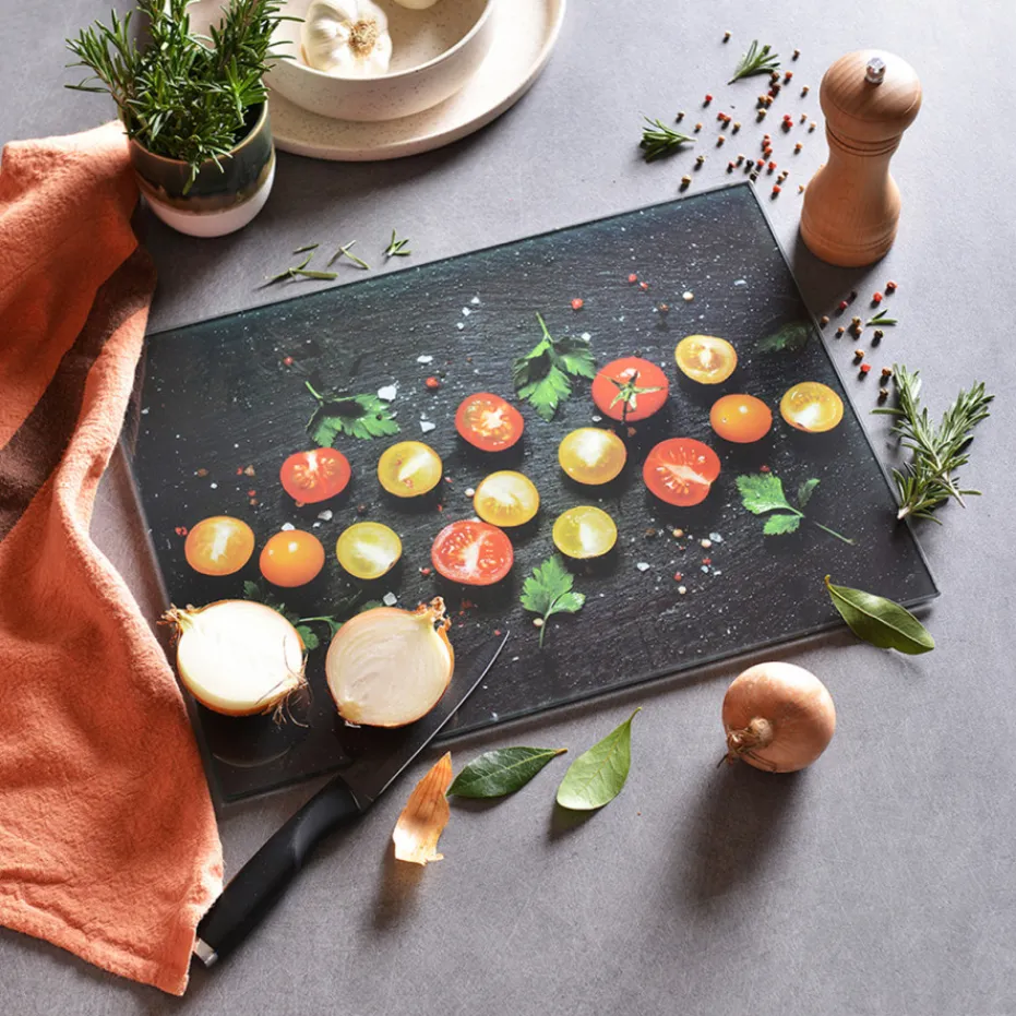 Best Sale Pradel France Planche à découper motif tomates cerises