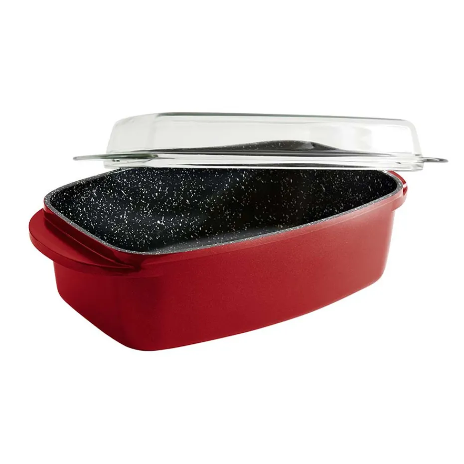 Clearance Pradel France Plat four fonte d'aluminium avec couvercle