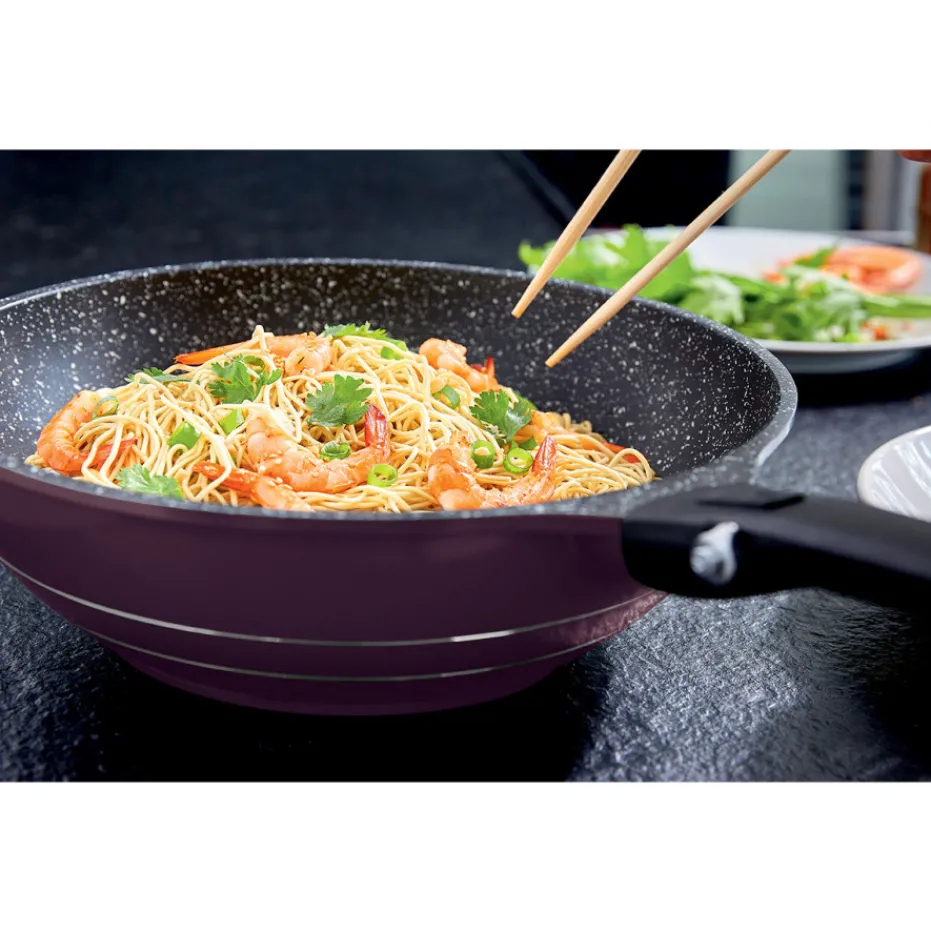 Best Pradel France Wok fonte d'aluminium